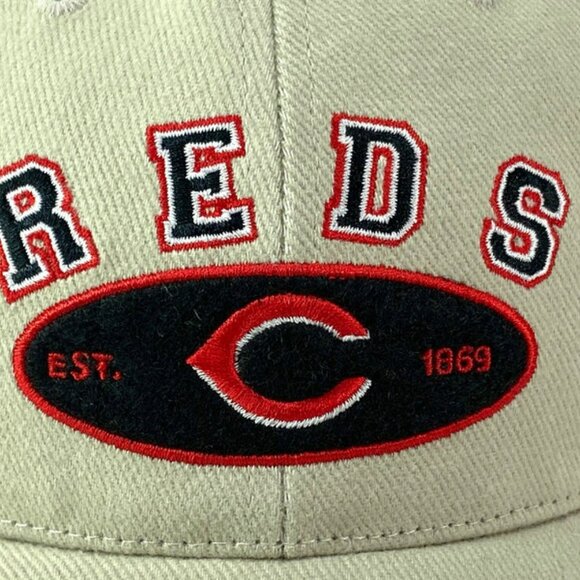 Cincinnati Reds Vintage MLB Beige "EST 1869" NOS Cap - Picture 4 of 6